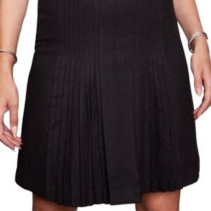 🍋3 for $20🍋New Vintage CLUB MONACO Black Wool Blend Pleated Skirt Size…